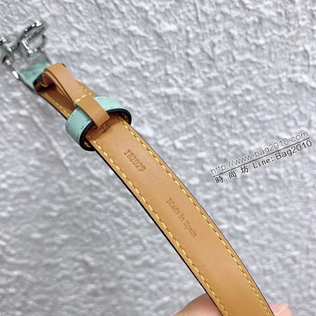 LOEWE女士皮帶 羅意威粒面小牛皮經典銅扣腰帶  jjp2006